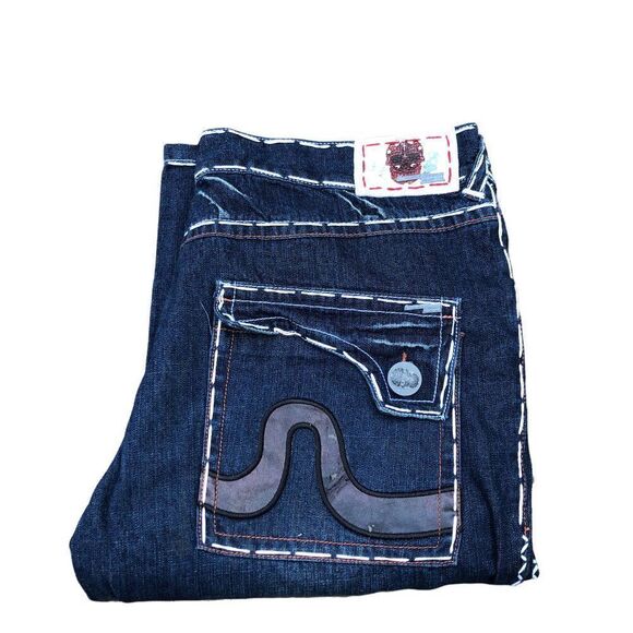 RARE Laguna Beach Embroidered Jeans Size 36 Blue - Picture 6 of 11